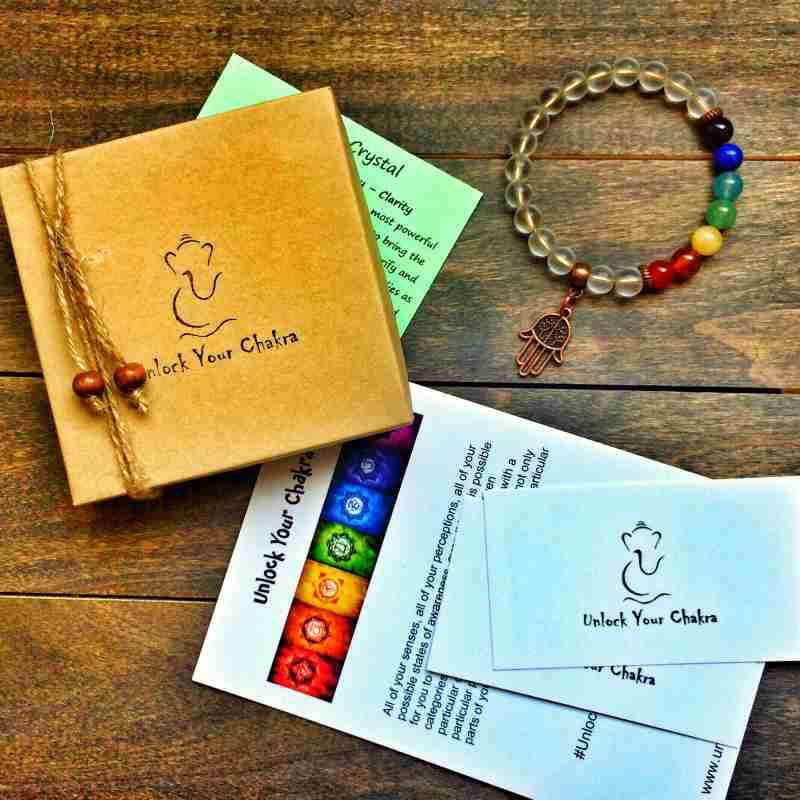 Chakra Bracelet, 7 Chakra Stone Bracelet Robles Wood - Unlock Your Chakra