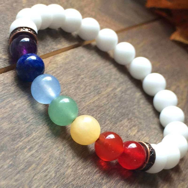 Chakra Bracelet, 7 Chakra Stone Bracelets Jade - UNLOCK YOUR CHAKRA