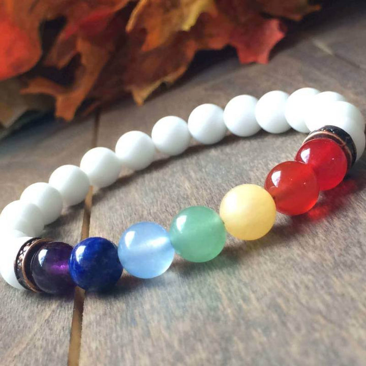 Chakra Bracelet, 7 Chakra Stone Bracelets Jade - UNLOCK YOUR CHAKRA