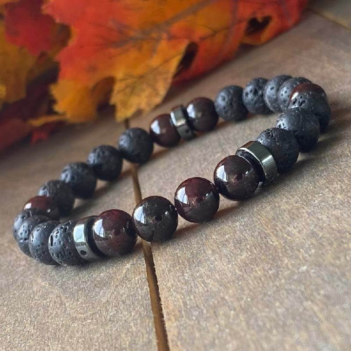 Mens Healing Stone Bracelets Courage & Hope - UNLOCK YOUR CHAKRA