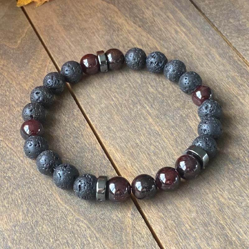 Mens Healing Stone Bracelets Courage & Hope - UNLOCK YOUR CHAKRA